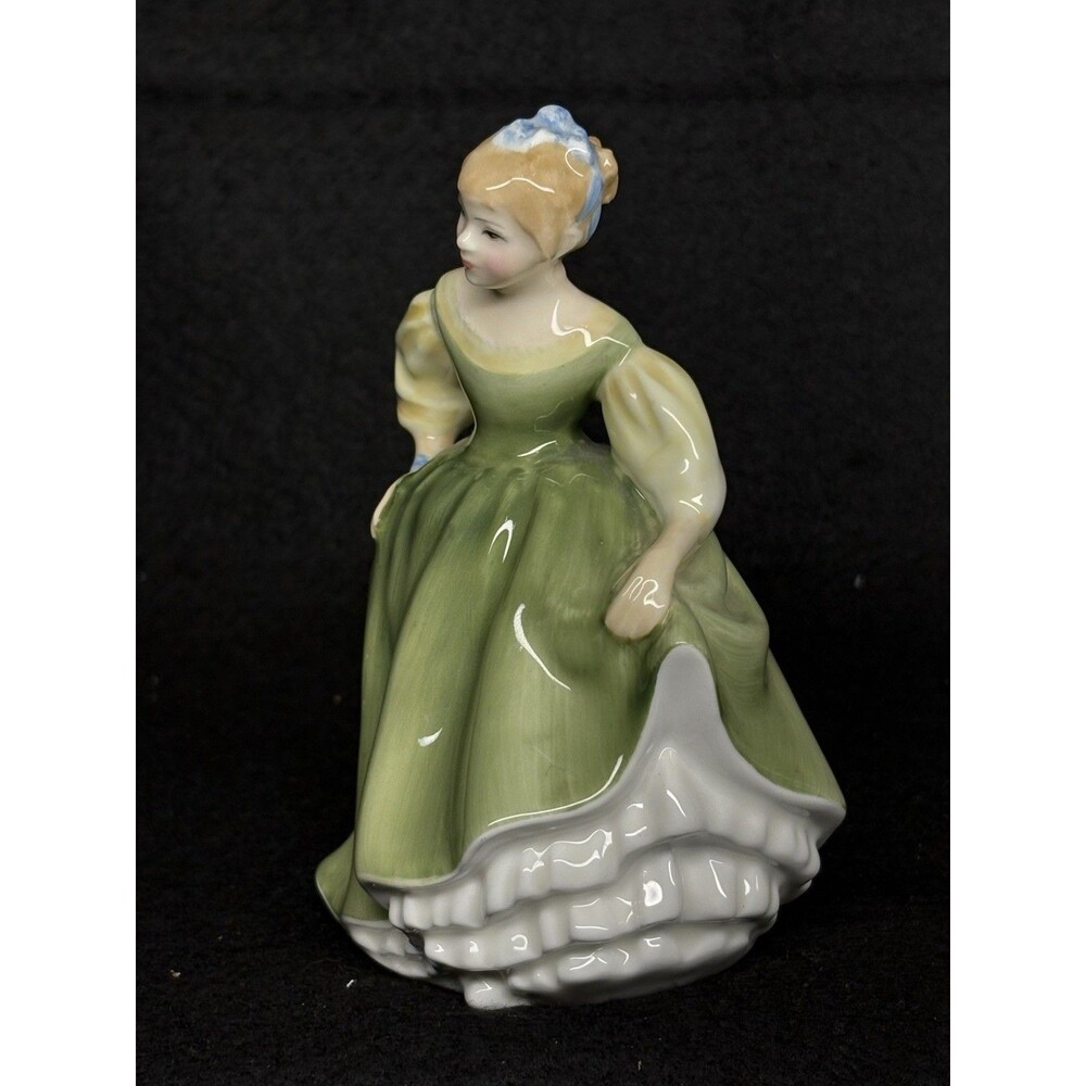 Royal Doulton "Fair Maiden" Pretty Ladies Collection Green Porcelain Figurine